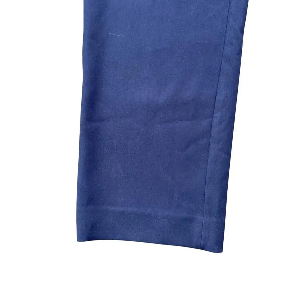 J. CREW Trouser Womens Sz 2 Petite Navy Everyday Crop Essential
